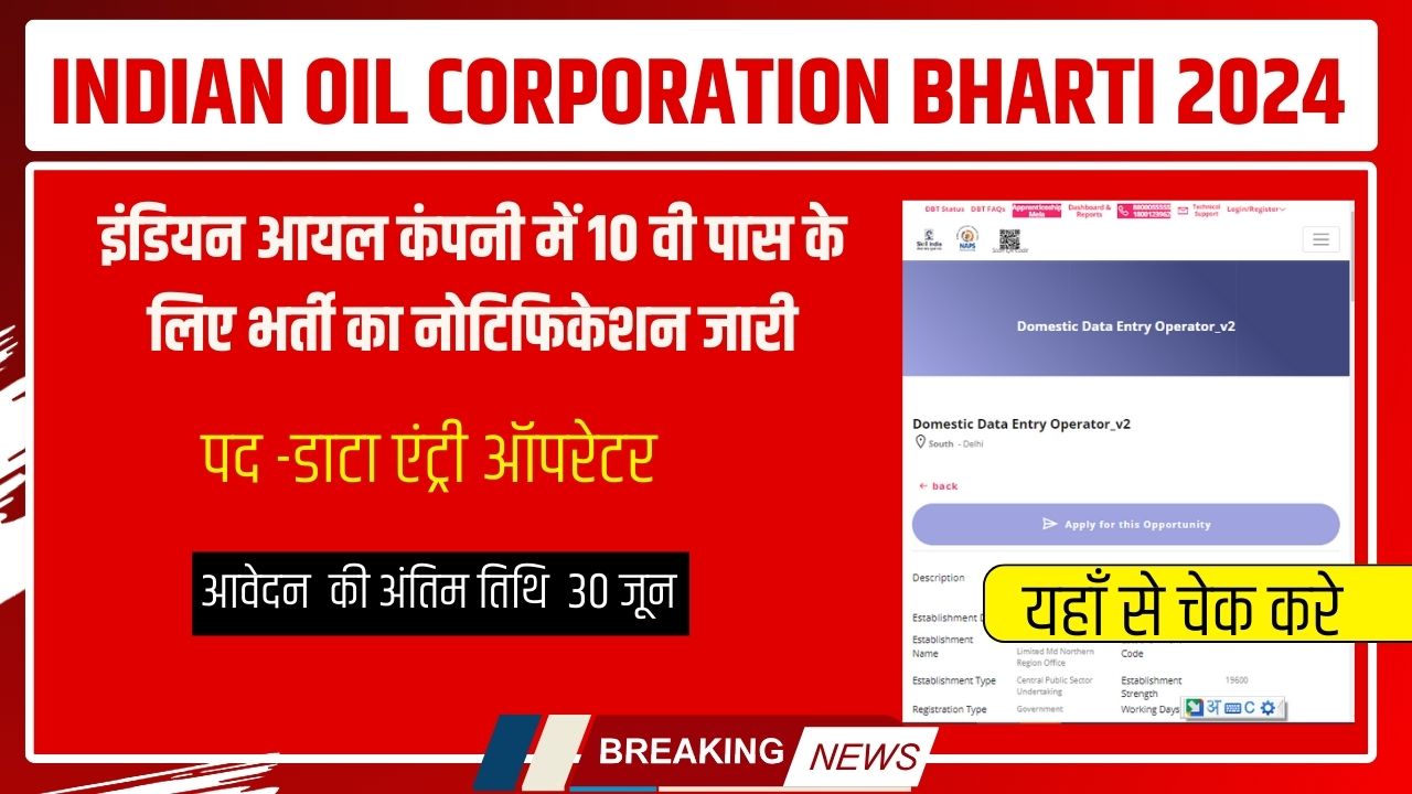 INDIAN OIL CORPORATION BHARTI 2024