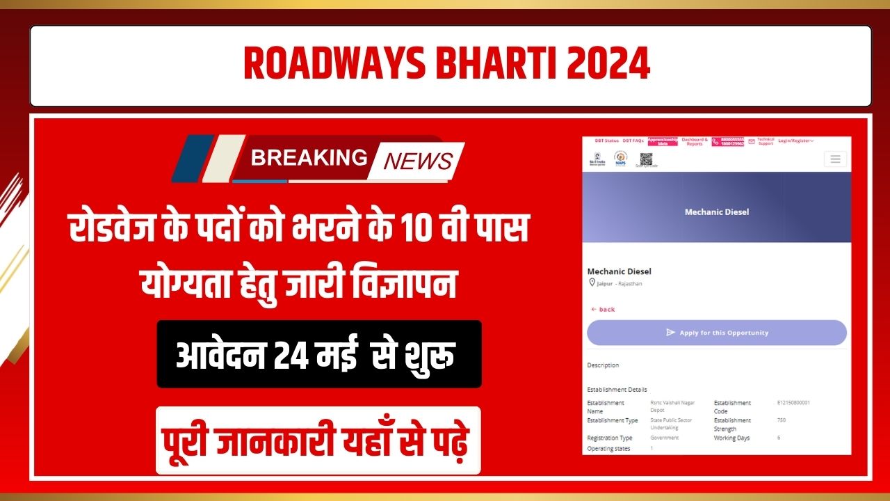 ROADWAYS BHARTI 2024